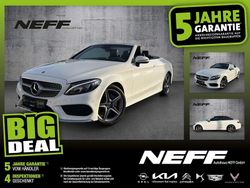 Polarweiss unilack Gebraucht 2017 Mercedes C180 AMG line Cabrio | 22.910 € (Fairer Preis)