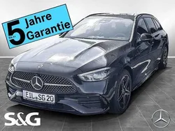 Metalliclack obsidianschwarz Gebraucht 2024 Mercedes C200 AMG Kombi | 42.199 € (Etwas zu teuer)