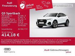 Weiß Gebraucht 2025 Audi Q3 Sportback S-Line SUV | 43.490 € (Fairer Preis)