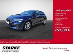 Turboblau Gebraucht 2021 Audi A3 Sportback e-tron S-Line Limousine | 40.840 €
