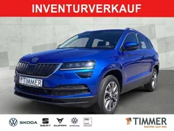 Blau (raceblau metallic) met. Gebraucht 2021 Skoda Karoq Clever SUV | 21.380 € (Fairer Preis)