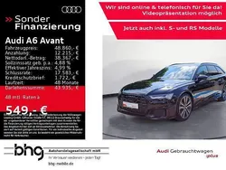 Brillantschwarz Gebraucht 2024 Audi A6 S-Line Kombi | 48.860 €