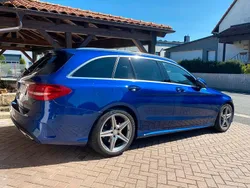 Blau Gebraucht 2015 Mercedes C220 AMG line Kombi | 14.950 €