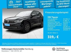 2t deep black perleffekt (metallic) Gebraucht 2022 VW Tiguan Life SUV | 33.350 € (Guter Preis)