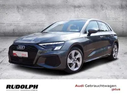 Grau Gebraucht 2024 Audi A3 Sportback S-Line Limousine | 34.930 € (Superpreis)