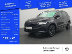 Schwarz / blackmagic (metallic) Gebraucht 2022 Skoda Karoq SportLine SUV | 26.980 € (Fairer Preis)