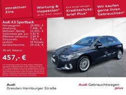 Grau Gebraucht 2024 Audi A3 Sportback Advanced Limousine | 30.450 € (Guter Preis)