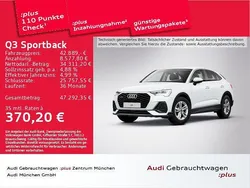 Weiß Gebraucht 2024 Audi Q3 Sportback Performance SUV | 42.889 € (Fairer Preis)