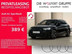 Schwarz Neu 2025 Audi A1 Sportback S-Line Kleinwagen | 36.823 € (Etwas zu teuer)