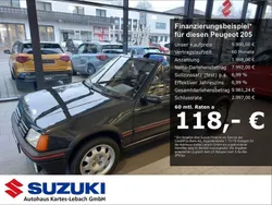 Schwarz Gebraucht 1987 Peugeot 205 Cabrio | 9.990 €