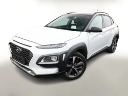 Chalk white / phantom black meta Gebraucht 2018 Hyundai Kona Premium SUV | 19.240 € (Fairer Preis)