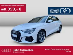 Weiß Gebraucht 2022 Audi A3 Sportback e-tron S-Line Limousine | 28.830 € (Fairer Preis)