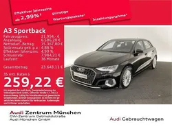 Brillantschwarz Gebraucht 2021 Audi A3 Sportback e-tron Advanced Limousine | 21.954 € (Guter Preis)