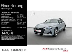 Grau Gebraucht 2024 Audi A3 Sportback Advanced Limousine | 30.999 € (Fairer Preis)