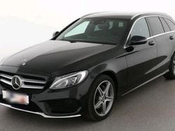Schwarz Gebraucht 2017 Mercedes C220 AMG line Kombi | 17.850 € (Fairer Preis)