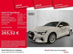 Weiß Gebraucht 2024 Audi A3 Sportback Advanced Plus Limousine | 30.790 € (Guter Preis)