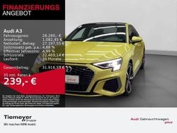 Gelb Gebraucht 2024 Audi A3 S-Line Limousine | 28.280 € (Superpreis)