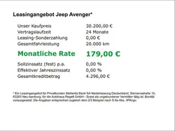 Grau Neu 2025 Jeep Avenger Longitude SUV | 30.200 € (Fairer Preis)