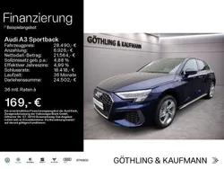 Blau Gebraucht 2024 Audi A3 Sportback S-Line Limousine | 28.490 € (Guter Preis)