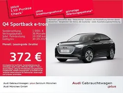 Schwarz Gebraucht 2025 Audi Q4 Sportback e-tron Advanced SUV | 43.449 € (Teuer)