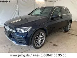 Blue metallic Gebraucht 2021 Mercedes GLC300e AMG line SUV | 34.950 € (Etwas zu teuer)