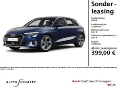 Navarrablau metallic Gebraucht 2024 Audi A3 Sportback Advanced Limousine | 41.990 € (Etwas zu teuer)