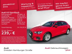 Rot Gebraucht 2021 Audi A3 Sportback Basis Limousine | 18.890 € (Guter Preis)