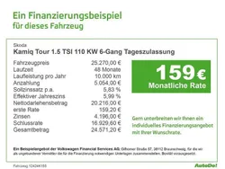 Weiß Neu 2024 Skoda Kamiq Tour SUV | 25.270 € (Superpreis)