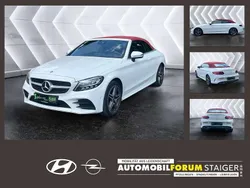 Polarweiss unilack Gebraucht 2020 Mercedes C180 AMG line Cabrio | 28.990 € (Guter Preis)