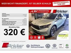 Arctic silber metallic Gebraucht 2021 Skoda Enyaq iV SUV | 26.949 € (Fairer Preis)