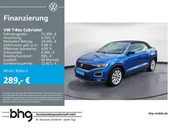 Ravennablau metallic/schwarz Gebraucht 2021 VW T-Roc R-line SUV | 25.399 € (Guter Preis)