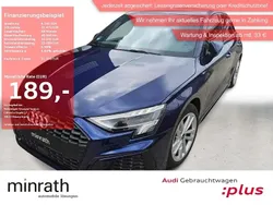 Blau Gebraucht 2024 Audi A3 Sportback S-Line Limousine | 31.329 € (Superpreis)