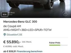 Gebraucht 2021 Mercedes GLC300e AMG line Plus SUV | 49.999 €