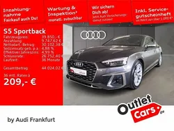 Daytonagrau perleffekt Gebraucht 2022 Audi S5 Sportback Ambiente Kleinwagen | 39.850 € (Superpreis)