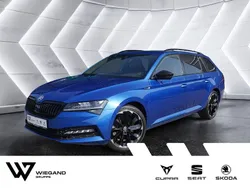 Blau Gebraucht 2021 Skoda Superb SportLine Kombi | 37.657 € (Etwas zu teuer)