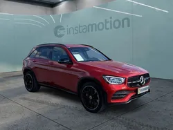Rot Gebraucht 2022 Mercedes GLC220 AMG line Plus SUV | 45.888 € (Guter Preis)