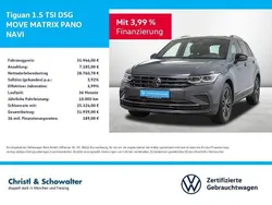 Delfingrau metallic Gebraucht 2024 VW Tiguan Move SUV | 35.946 € (Fairer Preis)
