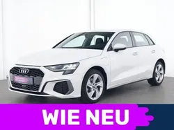 Ibisweiss Gebraucht 2022 Audi A3 Sportback e-tron S-Line Limousine | 27.767 € (Guter Preis)