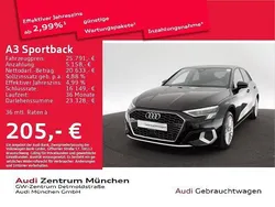 Schwarz Gebraucht 2022 Audi A3 Sportback e-tron Advanced Limousine | 25.791 € (Fairer Preis)
