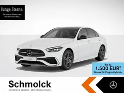 Weiß Gebraucht 2024 Mercedes C300e AMG Limousine | 52.900 € (Etwas zu teuer)