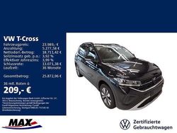 Deep black perleffekt Gebraucht 2025 VW T-Cross Goal SUV | 23.989 € (Fairer Preis)