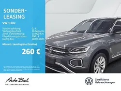 Indiumgrau metallic schwarz Gebraucht 2024 VW T-Roc Style SUV | 30.470 € (Fairer Preis)