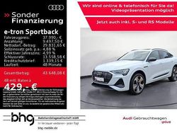 Weiß Gebraucht 2021 Audi e-tron Sportback S-Line SUV | 37.990 € (Superpreis)
