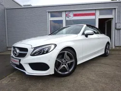 Polarweiss unilack Gebraucht 2017 Mercedes C180 AMG line Cabrio | 23.890 € (Fairer Preis)
