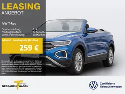 Blau Gebraucht 2024 VW T-Roc Cabriolet Style Cabrio | 29.250 € (Guter Preis)