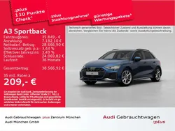 Ascariblau metallic Gebraucht 2024 Audi A3 S-Line Limousine | 35.849 € (Fairer Preis)