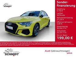 Gelb Gebraucht 2024 Audi A3 Sportback S-Line Limousine | 33.975 € (Fairer Preis)