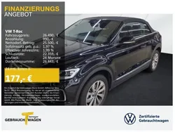 Schwarz Gebraucht 2024 VW T-Roc Cabriolet Style Cabrio | 26.490 € (Superpreis)