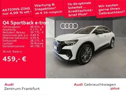 Weiß Gebraucht 2023 Audi Q4 Sportback e-tron Sport SUV | 48.950 € (Teuer)