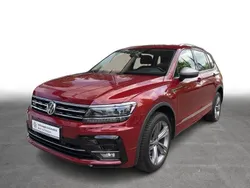 7h ruby red metallic Gebraucht 2019 VW Tiguan Allspace Highline SUV | 28.990 € (Guter Preis)